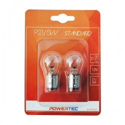 P21/5W 12V 21/5W BAY15d ΔΙΠΟΛΙΚΟ (STOP) POWERTEC STANDARD ΑΛΟΓΟΝΟΥ 2ΤΕΜ.