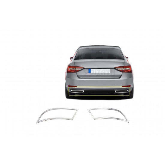 ΔΙΑΚΟΣΜΗΤΙΚΑ ΧΡΩΜΙΑ ΕΞΑΤΜΙΣΗΣ  2ΤΕΜ. ΓΙΑ SKODA SUPERB 4D 2015+