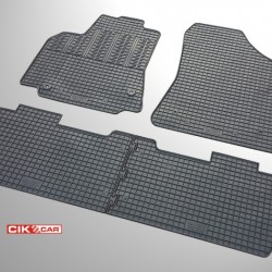 Cik - ΠΑΤΑΚΙΑ ΑΥΤΟΚΙΝΗΤΟΥ ΑΠΟ ΛΑΣΤΙΧΟ ΓΙΑ CITROEN BERLINGO 5ΘΕΣΙΟ / PEUGEOT PARTNER 5ΘΕΣΙΟ 2008-2015 / 2015-2018 ΣΕ ΜΑΥΡΟ ΧΡΩΜΑ ΜΕ ΚΟΥΜΠΩΜΑΤΑ - 4 ΤΕΜ. (RM.CI.0014/CK)