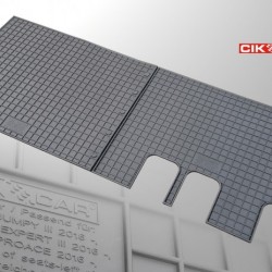 Cik - ΠΑΤΑΚΙΑ ΑΥΤΟΚΙΝΗΤΟΥ ΑΠΟ ΛΑΣΤΙΧΟ ΓΙΑ CITROEN JUMPY 2016+ / PEUGEOT EXPERT 2016+ / TOYOTA PROACE 2016+ (2Η ΣΕΙΡΑ ΚΑΘΙΣΜΑΤΩΝ) ΣΕ ΜΑΥΡΟ ΧΡΩΜΑ ΧΩΡΙΣ ΚΟΥΜΠΩΜΑΤΑ - 2 ΤΕΜ. (RM.CI.0020/CK)