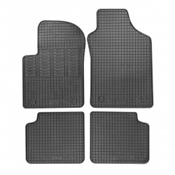Cik - ΠΑΤΑΚΙΑ ΑΥΤΟΚΙΝΗΤΟΥ ΑΠΟ ΛΑΣΤΙΧΟ ΓΙΑ FIAT 500 2007-2016 ΣΕ ΜΑΥΡΟ ΧΡΩΜΑ ΜΕ ΚΟΥΜΠΩΜΑΤΑ - 4 ΤΕΜ. (RM.FI.0009/CK)