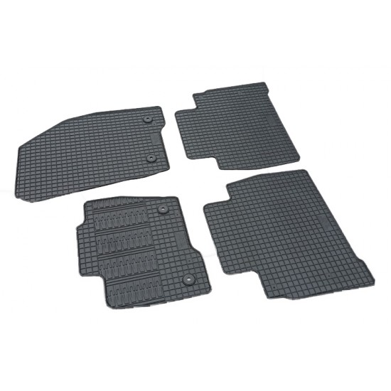 Cik - ΠΑΤΑΚΙΑ ΑΥΤΟΚΙΝΗΤΟΥ ΑΠΟ ΛΑΣΤΙΧΟ ΓΙΑ FORD S-MAX 2015+ / FORD GALAXY 2015+ ΣΕ ΜΑΥΡΟ ΧΡΩΜΑ ΜΕ ΚΟΥΜΠΩΜΑΤΑ - 4 ΤΕΜ. (RM.FO.0026/CK)