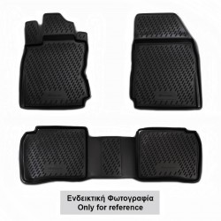 ΠΑΤΑΚΙΑ ΣΕ ΣΚΑΦΗ TPE ΛΑΣΤΙΧΟ ΓΙΑ DACIA LOGAN 2016+  (ΜΑΥΡΟ) - 4 ΤΕΜ.
