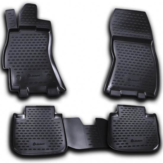 ΠΑΤΑΚΙΑ ΣΕ ΣΚΑΦΗ TPE ΛΑΣΤΙΧΟ ΓΙΑ SUBARU LEGACY 4D 04/2010-2015  ΣΕ ΜΑΥΡΟ ΧΡΩΜΑ NOVLINE - 4 ΤΕΜ.