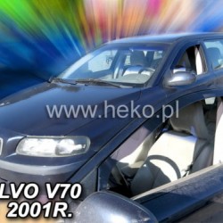 ΑΝΕΜΟΘΡΑΥΣΤΕΣ ΓΙΑ VOLVO V70 5D 2000+ ΚΟΜΒΙ  / VOLVO  XC70 5D 2000-2007     ΖΕΥΓΑΡΙ ΑΠΟ ΕΥΚΑΜΠΤΟ ΦΙΜΕ ΠΛΑΣΤΙΚΟ HEKO - 2 ΤΕΜ.