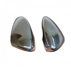 ΚΑΠΑΚΙΑ ΚΑΘΡΕΠΤΩΝ ΓΙΑ VW PASSAT B7 SD 2010-2015 / JETTA / EOS / BEETLE / SCIROCCO ΧΡΩΜΙΟΥ 2 ΤΕΜ. ΜΕΤΑΛΛΙΚΑ