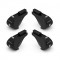 KIT ΑΚΡΑ (ΠΟΔΙΑ) ΓΙΑ ΜΠΑΡΕΣ NORDRIVE ΑΛΟΥΜΙΝΙΟΥ SW 4ΤΜΧ ΜΕ ΚΛΕΙΔΙ RAIL KIT ALU