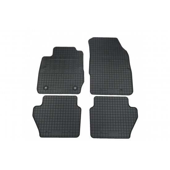 Cik - ΠΑΤΑΚΙΑ ΑΥΤΟΚΙΝΗΤΟΥ ΑΠΟ ΛΑΣΤΙΧΟ ΓΙΑ FORD FIESTA 3D / ST 5D / ST2 2017+ ΣΕ ΜΑΥΡΟ ΧΡΩΜΑ ΜΕ ΚΟΥΜΠΩΜΑΤΑ - 4 ΤΕΜ. (RM.FO.0033/CK)
