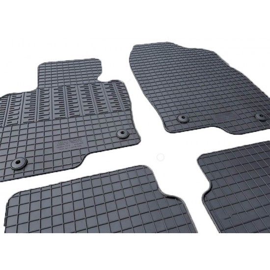 Cik - ΠΑΤΑΚΙΑ ΑΥΤΟΚΙΝΗΤΟΥ ΑΠΟ ΛΑΣΤΙΧΟ ΓΙΑ MAZDA CX5 2012-2017 ΣΕ ΜΑΥΡΟ ΧΡΩΜΑ ΜΕ ΚΟΥΜΠΩΜΑΤΑ - 4 ΤΕΜ. (RM.MA.0002/CK)
