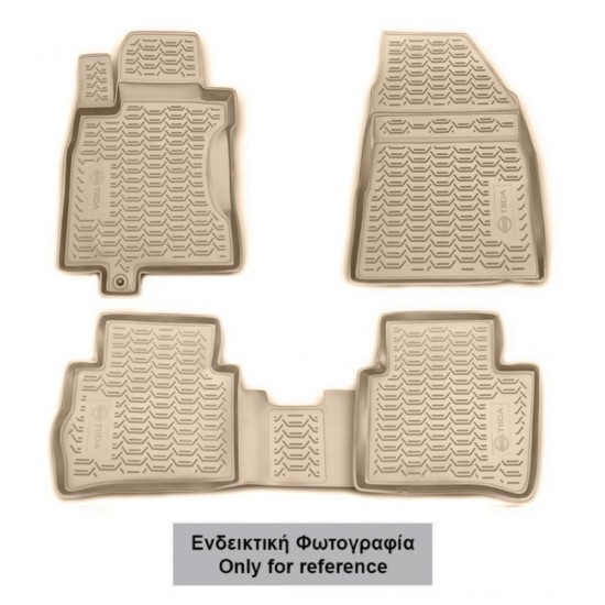 ΠΑΤΑΚΙΑ ΣΕ ΣΚΑΦΗ TPE ΛΑΣΤΙΧΟ ΓΙΑ AUDI Q7 2015+  ΣΕ ΜΠΕΖ ΧΡΩΜΑ NOVLINE - 4 ΤΕΜ.