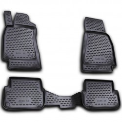 ΠΑΤΑΚΙΑ ΣΕ ΣΚΑΦΗ TPE ΛΑΣΤΙΧΟ ΓΙΑ AUDI A6 C6 2006-2011  ΣΕ ΜΑΥΡΟ ΧΡΩΜΑ NOVLINE - 4 ΤΕΜ.