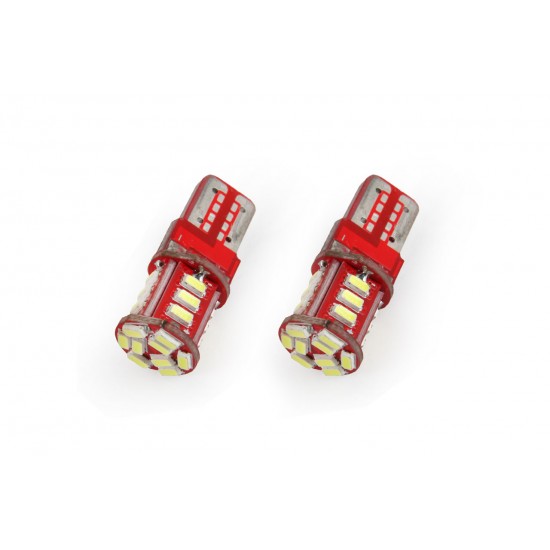 Amio - Λαμπάκια LED 21SMD τύπου T10 βάση W5W τάση λειτουργίας 12V απόδοσης 1W χρώμα λευκό για Επιβατικά Αυτοκίνητα - 2 τεμ. (01093/AM)