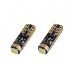 Amio - Λαμπάκια LED Standard τύπου T5 τάση λειτουργίας 12V απόδοσης 0.5W χρώμα λευκό για Επιβατικά Αυτοκίνητα - 2 τεμ. (01094/AM)