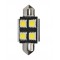 ΛΑΜΠΑΚΙΑ ΠΛΑΦΟΝΙΕΡΑΣ C5W 24V 0,24W SV8,5 36mm CAN-BUS 4xSMD5050 PREMIUM ΛΕΥΚΟ 1ΤΕΜ M-TECH