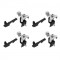CLAMP KIT ΑΚΡΑ (ΠΟΔΙΑ) ΓΙΑ ΜΠΑΡΕΣ SNAP STEEL K-7 NORDRIVE - 4 TEM.