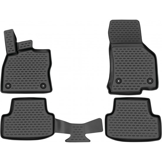Novline - Πατάκια σε Σκαφη Element 3D για VW Golf VII SportWagon (AU) 04/2013 > 2020 5πορτο από TPE Λάστιχο σε Μαύρο Χρώμα - 4 τεμ. (ELEMENT3D5156210K/NV)