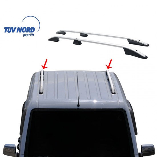 ΜΠΑΡΕΣ ΟΡΟΦΗΣ ΓΙΑ FORD TRANSIT CONNECT 02-14 ΠΑΡΑΛΛΗΛΕΣ ΑΛΟΥΜΙΝΙΟΥ L2 ΑΣΗΜΙ (ΜΟΝΟ ΔΙΑΚΟΣΜΗΤΙΚΕΣ)