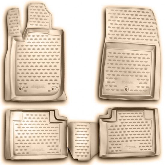 ΠΑΤΑΚΙΑ ΣΕ ΣΚΑΦΗ TPE ΛΑΣΤΙΧΟ ΓΙΑ JEEP GRAND CHEROKEE 2011-2013  ΣΕ ΜΠΕΖ ΧΡΩΜΑ NOVLINE - 4 ΤΕΜ.