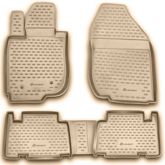 ΠΑΤΑΚΙΑ ΣΕ ΣΚΑΦΗ TPE ΛΑΣΤΙΧΟ ΓΙΑ TOYOTA RAV4 01/2006-2013  ΣΕ ΜΠΕΖ ΧΡΩΜΑ NOVLINE - 4 ΤΕΜ.