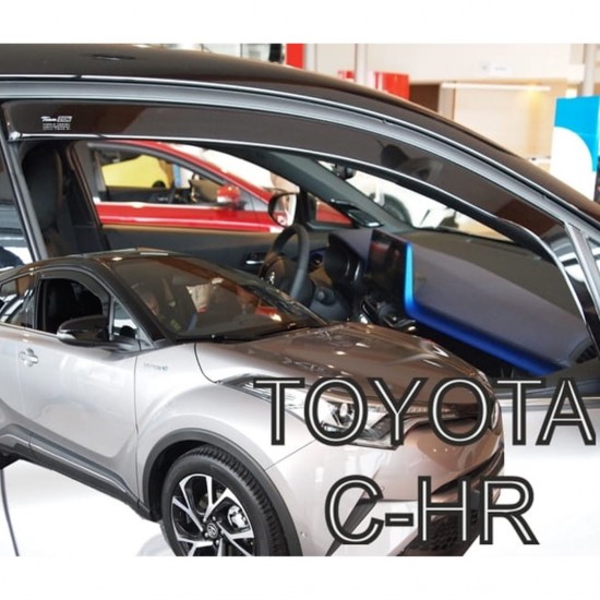 ΑΝΕΜΟΘΡΑΥΣΤΕΣ ΓΙΑ TOYOTA C-HR 5D 2016+ ΖΕΥΓΑΡΙ ΑΠΟ ΕΥΚΑΜΠΤΟ ΦΙΜΕ ΠΛΑΣΤΙΚΟ HEKO - 2 ΤΕΜ.
