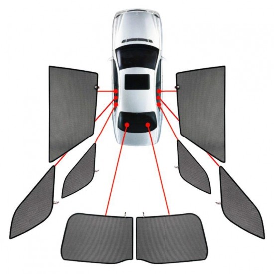 CarShades - ΚΟΥΡΤΙΝΑΚΙΑ  CAR SHADES ΓΙΑ MERCEDES E-KLAS W212 SW 2009+ - 8 ΤΕΜ. (PVC.MB-E-E-B)