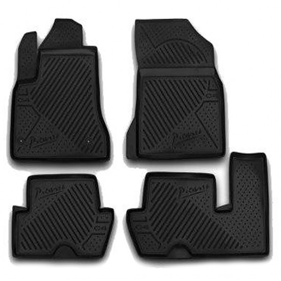 ΠΑΤΑΚΙΑ ΣΕ ΣΚΑΦΗ TPE ΛΑΣΤΙΧΟ ΓΙΑ CITROEN C4 PICASSO 5D 2006-2013  ΣΕ ΜΑΥΡΟ ΧΡΩΜΑ NOVLINE - 4 ΤΕΜ.