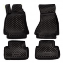 ΠΑΤΑΚΙΑ ΣΕ ΣΚΑΦΗ TPE ΛΑΣΤΙΧΟ ΓΙΑ AUDI A4 B6 4D 2000-2007  ΣΕ ΜΑΥΡΟ ΧΡΩΜΑ NOVLINE - 4 ΤΕΜ.