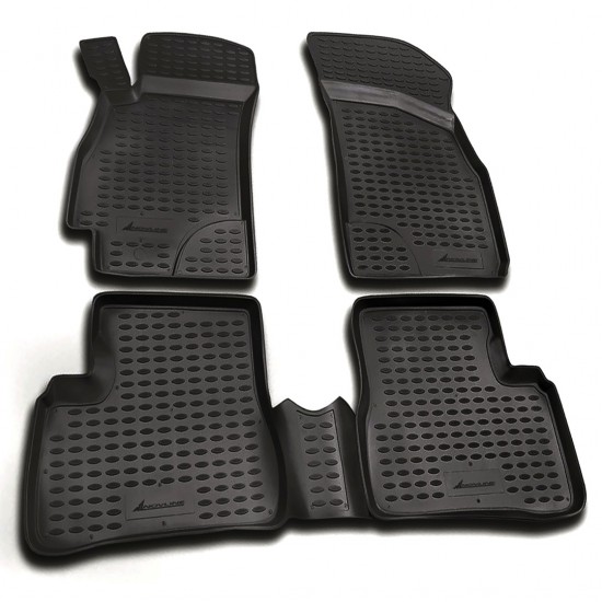 ΠΑΤΑΚΙΑ ΣΕ ΣΚΑΦΗ TPE ΛΑΣΤΙΧΟ ΓΙΑ HYUNDAI ACCENT 5D 2000-2005  ΣΕ ΜΑΥΡΟ ΧΡΩΜΑ NOVLINE - 4 ΤΕΜ.