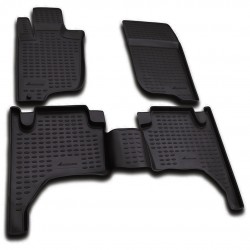 ΠΑΤΑΚΙΑ ΣΕ ΣΚΑΦΗ TPE ΛΑΣΤΙΧΟ ΓΙΑ MITSUBISHI L200 IV 2005-2015  ΣΕ ΜΑΥΡΟ ΧΡΩΜΑ NOVLINE - 4 ΤΕΜ.