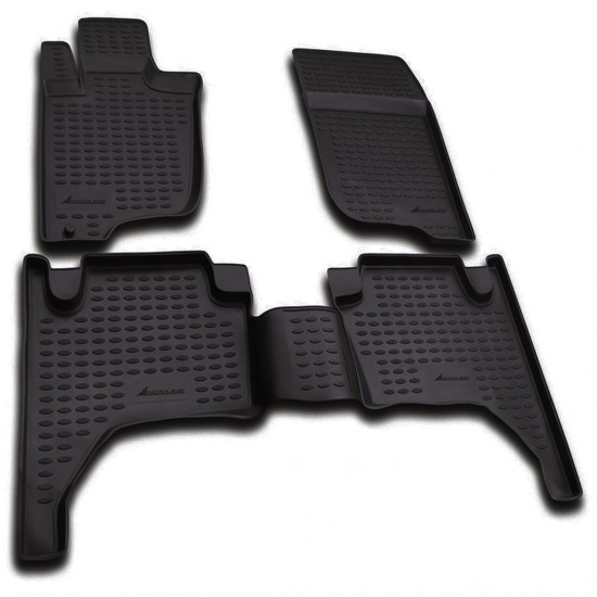 ΠΑΤΑΚΙΑ ΣΕ ΣΚΑΦΗ TPE ΛΑΣΤΙΧΟ ΓΙΑ MITSUBISHI L200 IV 2005-2015  ΣΕ ΜΑΥΡΟ ΧΡΩΜΑ NOVLINE - 4 ΤΕΜ.