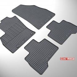 Cik - ΠΑΤΑΚΙΑ ΑΥΤΟΚΙΝΗΤΟΥ ΑΠΟ ΛΑΣΤΙΧΟ ΓΙΑ CITROEN NEMO MULTISPACE / PEUGEOT BIPPER TEPEE / FIAT QUBO 2008+ ΣΕ ΜΑΥΡΟ ΧΡΩΜΑ ΜΕ ΚΟΥΜΠΩΜΑΤΑ - 4 ΤΕΜ. (RM.CI.0011/CK)