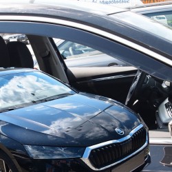 ΑΝΕΜΟΘΡΑΥΣΤΕΣ ΓΙΑ SKODA OCTAVIA A8 5D LIFTBACK 2020+ ΖΕΥΓΑΡΙ ΑΠΟ ΕΥΚΑΜΠΤΟ ΦΙΜΕ ΠΛΑΣΤΙΚΟ HEKO - 2 ΤΕΜ.
