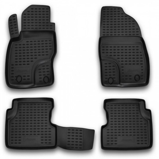 ΠΑΤΑΚΙΑ ΣΕ ΣΚΑΦΗ TPE ΛΑΣΤΙΧΟ ΓΙΑ FORD FOCUS II 2004-2011  ΣΕ ΜΑΥΡΟ ΧΡΩΜΑ NOVLINE - 4 ΤΕΜ.