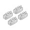 ΑΚΡΑ ΓΙΑ ΜΠΑΡΕΣ NORDRIVE ΓΙΑ FIAT MULTIPLA 11/98-12/10 KIT