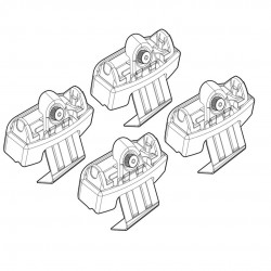 ΑΚΡΑ ΓΙΑ ΜΠΑΡΕΣ NORDRIVE ΓΙΑ VW POLO 5D 09/09+ KIT