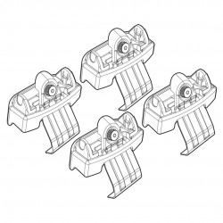 ΑΚΡΑ ΓΙΑ ΜΠΑΡΕΣ NORDRIVE ΓΙΑ TOYOTA VERSO-S 05/11+ KIT