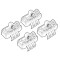 ΑΚΡΑ ΓΙΑ ΜΠΑΡΕΣ NORDRIVE ΓΙΑ CITROEN C1 5D / PEUGEOT 108 5D / TOYOTA AYGO 5D 06/14+ KIT