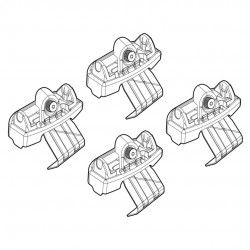 ΑΚΡΑ ΓΙΑ ΜΠΑΡΕΣ NORDRIVE ΓΙΑ VOLVO S90 4D 09/16+ KIT