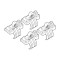 ΑΚΡΑ ΓΙΑ ΜΠΑΡΕΣ NORDRIVE ΓΙΑ FORD FIESTA 5D 05/02-08/08 KIT
