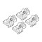 ΑΚΡΑ ΓΙΑ ΜΠΑΡΕΣ NORDRIVE ΓΙΑ TOYOTA COROLLA VERSO 01/02-03/04 KIT