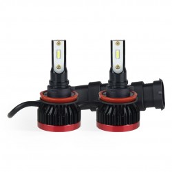 AMiO – LED H8/H9/H11/H16 BF-Series 6.000K, απογειώστε τη νυχτερινή ορατότητα με ισχύ 50W και 3.100lm για κρυστάλλινο φωτισμό σε κάθε διαδρομή – 2 Τεμ. (02245/AM)