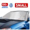 Εξωτερική Ηλιοπροστασία Small Μ195-147 Χ Υ80 cm για το Παρμπρίζ από Ύφασμα 3 Στρώσεων και Ρινίσματα Αλουμινίου σε ασημί χρώμα με logo και άκαυστη επένδυση Race Axion - 1 τεμάχιο
