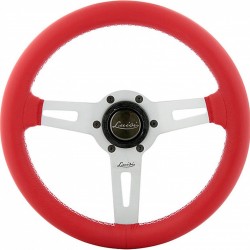 ΤΙΜΟΝΙ SHARAV 315 ΚΟΚΚΙΝΟ 315mm ΔΕΡΜΑΤΙΝΟ ΤΡΙΑΚΤΙΝΟ ΜΕ ΑΣΗΜΙ ΛΑΜΑ