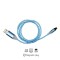 ΚΑΛΩΔΙΟ USB ΦΟΡΤΙΣΗΣ & ΣΥΓΧΡΟΝΙΣΜΟΥ MICRO USB/TYPE-C/LIGHTING ΜΕ ΜΑΓΝΗΤΙΚΗ ΥΠΟΔΟΧΗ & ΜΠΛΕ ΦΩΣ 100 cm