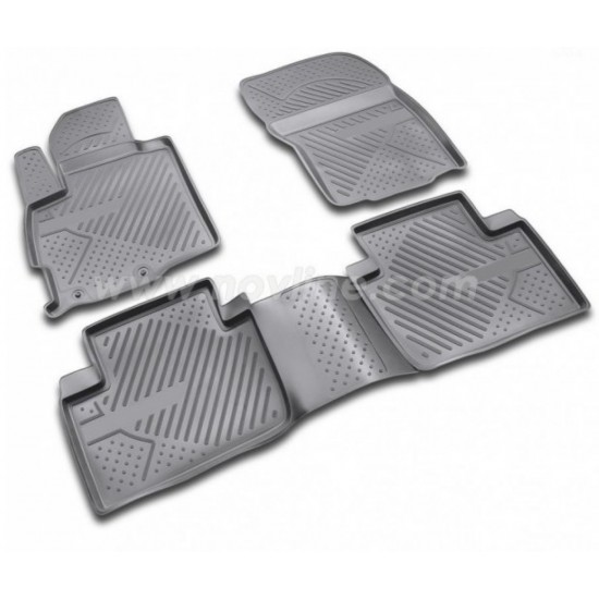 ΠΑΤΑΚΙΑ ΣΕ ΣΚΑΦΗ TPE ΛΑΣΤΙΧΟ ΓΙΑ CITROEN C-CROSSER 5D 2008-2014  ΣΕ ΜΑΥΡΟ ΧΡΩΜΑ NOVLINE - 4 ΤΕΜ.