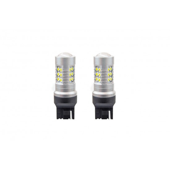 Amio - Λάμπα τύπου W21W T20 LED τάση λειτουργίας 12/24V απόδοση 6.2W 5600K CAN‑BUS λευκό 18x56mm – 2 τεμ. (01173/AM) για φώτα αυτοκινήτου