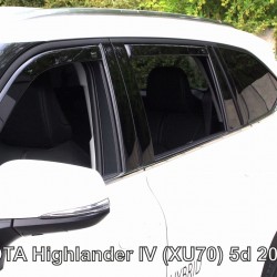 ΑΝΕΜΟΘΡΑΥΣΤΕΣ ΓΙΑ TOYOTA HIGHLANDER (XU70) 5D 2019+ ΣΕΤ ΑΥΤΟΚΙΝΗΤΟΥ ΑΠΟ ΕΥΚΑΜΠΤΟ ΦΙΜΕ ΠΛΑΣΤΙΚΟ HEKO - 4 ΤΕΜ.