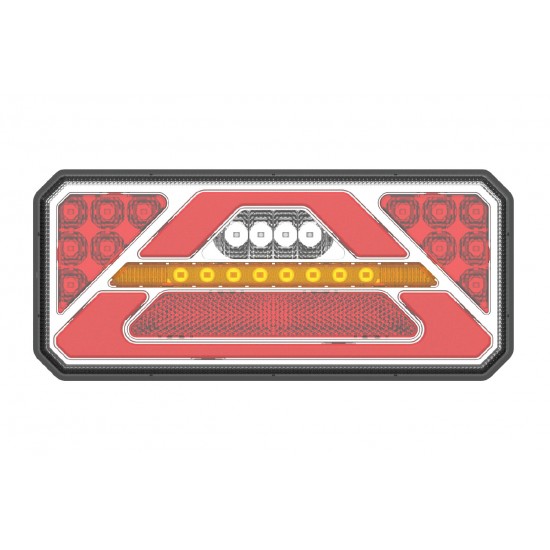 Amio - ΦΑΝΑΡΙ ΠΙΣΙΝΟ ΔΕΞΙ RCL-02-R 10-30V LED 236x104x40mm ΜΕ ΚΑΛΩΔΙΟ 1ΤΕΜ (02365/AM)