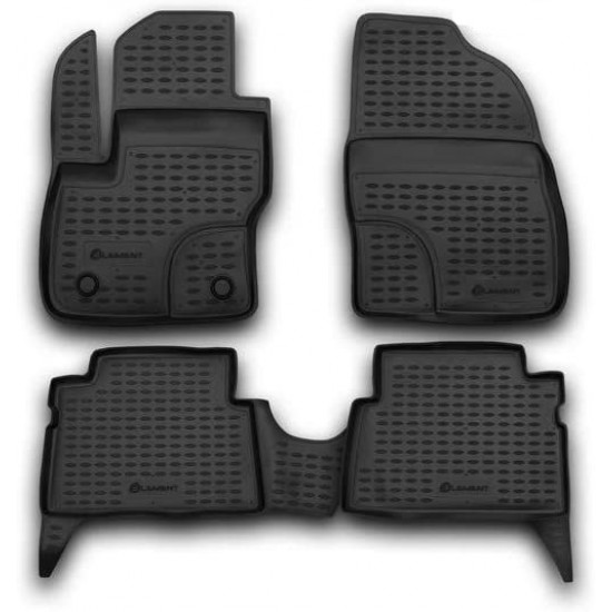 ΠΑΤΑΚΙΑ ΣΕ ΣΚΑΦΗ TPE ΛΑΣΤΙΧΟ ΓΙΑ FORD C-MAX 10/2003-10/2010  ΣΕ ΜΑΥΡΟ ΧΡΩΜΑ NOVLINE - 4 ΤΕΜ.