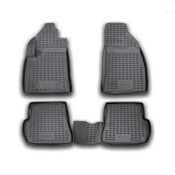 ΠΑΤΑΚΙΑ ΣΕ ΣΚΑΦΗ TPE ΛΑΣΤΙΧΟ ΓΙΑ FORD FIESTA 05/2002-08/2008 / FORD FUSION 2002-2012  ΣΕ ΜΑΥΡΟ ΧΡΩΜΑ NOVLINE - 4 ΤΕΜ.